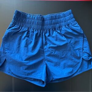 Zenana Athletic Shorts in Vibrant Blue